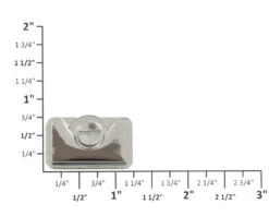 B8614 Nickel Plate, Post Magnetic Closure, Zinc -Buckleguy B8614 NP OVERHEAD 44706.1532556075