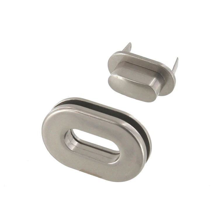 B8706 Nickel Matte, Oval Magnetic Closure, Zinc 3 B8706 Nickel Matte, Oval Magnetic Closure, Zinc