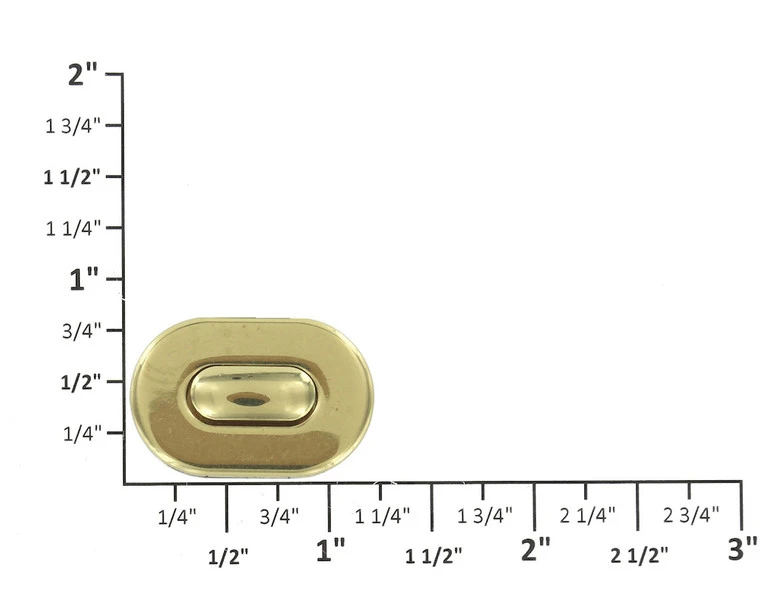 B8706 Brass Plate, Oval Magnetic Closure, Zinc 7 B8706 Brass Plate, Oval Magnetic Closure, Zinc - Image 5