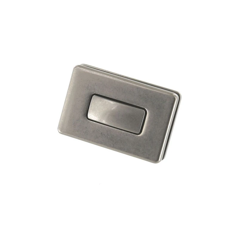 B8707 Nickel Matte, Rectangle Magnetic Closure, Zinc 4 B8707 Nickel Matte, Rectangle Magnetic Closure, Zinc - Image 2