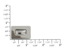 B8707 Nickel Plate, Rectangle Magnetic Closure, Zinc 13 B8707 Nickel Plate, Rectangle Magnetic Closure, Zinc -Buckleguy B8707 NP OVERHEAD copy 58223.1528300516