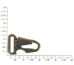 B8777 1" Antique Brass, Sling Lever Snap W/ Bottle Opener, Solid Iron -Buckleguy B8777 1A DOEB15 37700.1701788224
