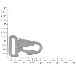 B8777 1" Nickel Matte, Sling Lever Snap W/ Bottle Opener, Solid Iron -Buckleguy B8777 1A NMR217 62646.1701788254