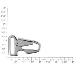 B8777 1" Nickel Plate, Sling Lever Snap W/ Bottle Opener, Solid Iron -Buckleguy B8777 1A NP01 77247.1701788297