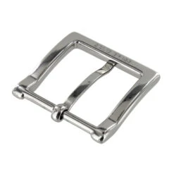 B8790 Nickel Plate, Heel Bar Dress Buckle, Solid Brass-LL, Multiple Sizes -Buckleguy B8790 1I NP LL 2 89343.1705001354
