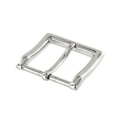 B8790 Nickel Plate, Heel Bar Dress Buckle, Solid Brass-LL, Multiple Sizes -Buckleguy B8790 1I NP LL02 56371.1705001350