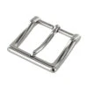 B8790 Nickel Plate, Heel Bar Dress Buckle, Solid Brass-LL, Multiple Sizes -Buckleguy B8790 1I NP LL 96310.1705001366