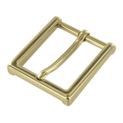 B8792 Polished Brass, Heel Bar Dress Buckle, Solid Brass-LL, Multiple Sizes