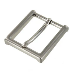 B8792 Brushed Nickel, Heel Bar Dress Buckle, Solid Brass-LL, Multiple Sizes