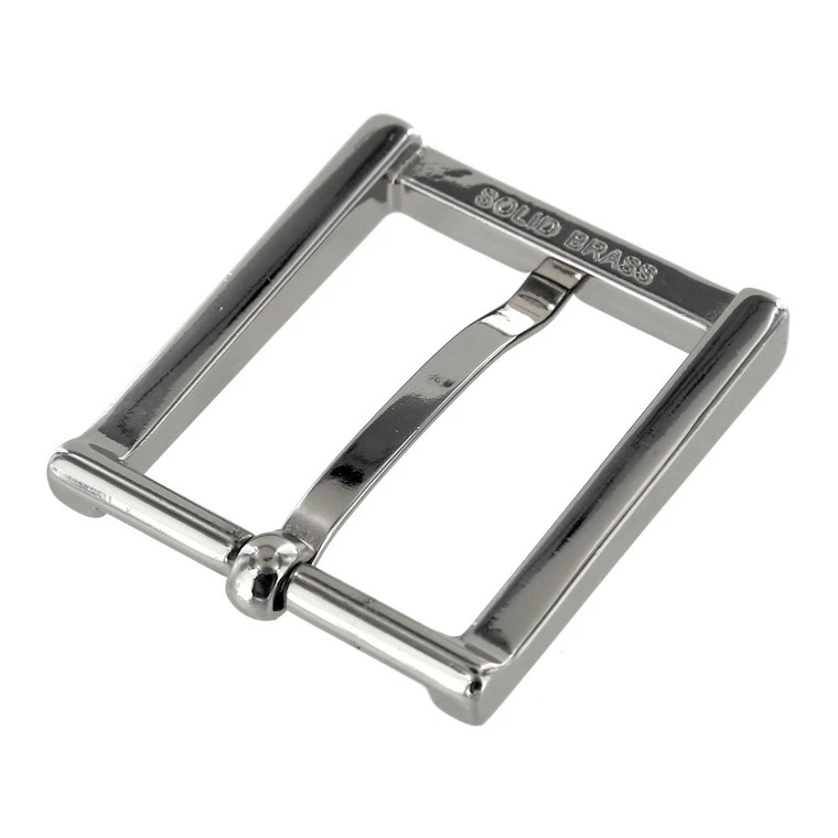 B8792 Nickel Plate, Heel Bar Dress Buckle, Solid Brass-LL, Multiple Sizes 5 B8792 Nickel Plate, Heel Bar Dress Buckle, Solid Brass-LL, Multiple Sizes - Image 4