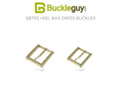 B8792 Polished Brass, Heel Bar Dress Buckle, Solid Brass-LL, Multiple Sizes 11 B8792 Polished Brass, Heel Bar Dress Buckle, Solid Brass-LL, Multiple Sizes -Buckleguy B8792 BOC Combined Swatch 82686.1705341285