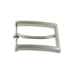 B8793 Brushed Nickel, Heel Bar Dress Buckle, Solid Brass-LL, Multiple Sizes -Buckleguy B8793 1I NB LL03 41737.1705004316