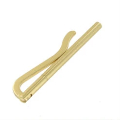 B8913 Natural Brass, Spring Bar Money Clip, Solid Brass-LL -Buckleguy B8913 0A BOCR2 LL02 54704.1574287305