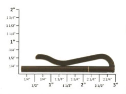 B8913 Antique Brass, Spring Bar Money Clip, Solid Brass-LL 11 B8913 Antique Brass, Spring Bar Money Clip, Solid Brass-LL -Buckleguy B8913 0A DOEB LL O01 15246.1577389989