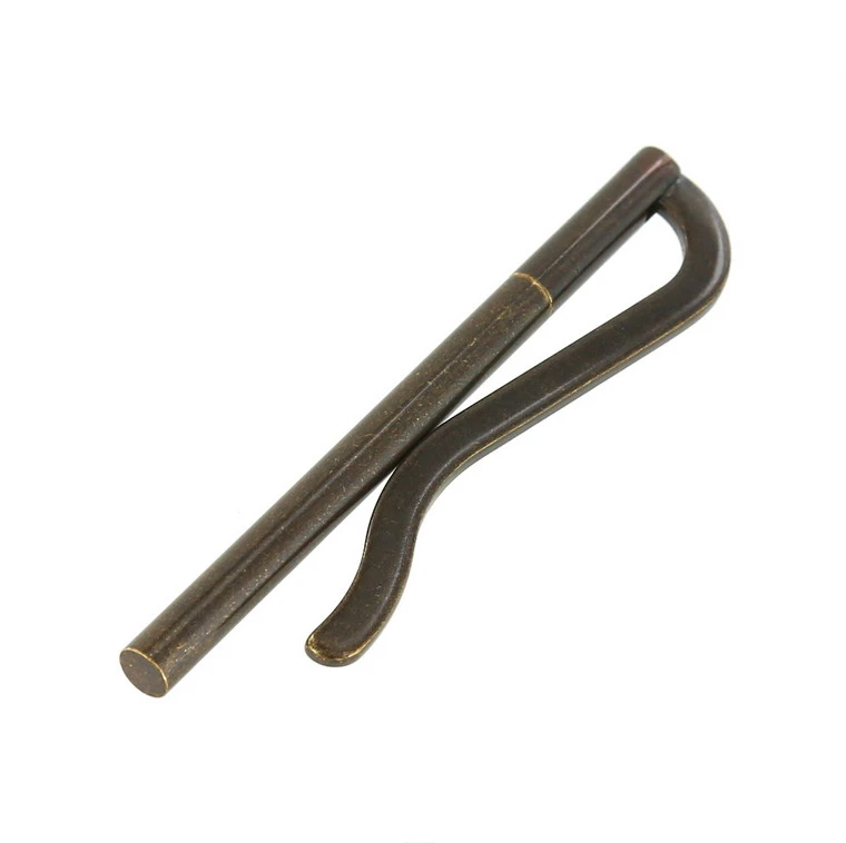 B8913 Antique Brass, Spring Bar Money Clip, Solid Brass-LL 3 B8913 Antique Brass, Spring Bar Money Clip, Solid Brass-LL