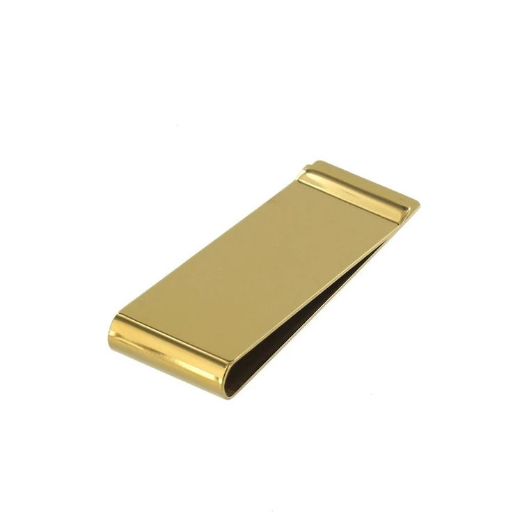 B8942 Polished Champagne Gold, Money Clip, Stainless Steel 4 B8942 Polished Champagne Gold, Money Clip, Stainless Steel - Image 2