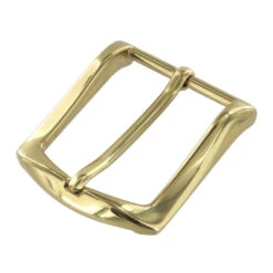 B8989 Polished Brass, Heel Bar Dress Buckle, Solid Brass-LL, Multiple Sizes