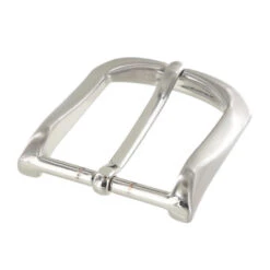 B8989 Brushed Nickel, Heel Bar Dress Buckle, Solid Brass-LL, Multiple Sizes -Buckleguy B8989 1I NB LL02 91701.1543264883.1280.1280 51777.1705001123