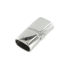 B9001 Hole 12.2 X 6.5mm, Magnetic Bracelet Clasp, Polished Stainless Steel