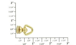B9231 Natural Brass, Swivel Chain Connector W/ Screw, Solid Brass-LL -Buckleguy B9231 0A BOCR2 93532.1562778106