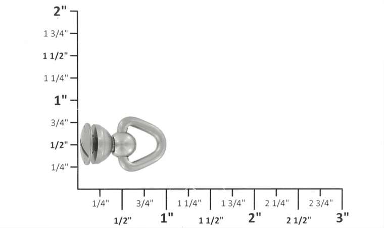 B9231 Nickel Matte, Swivel Chain Connector W/ Screw, Solid Brass-LL 7 B9231 Nickel Matte, Swivel Chain Connector W/ Screw, Solid Brass-LL - Image 5
