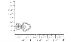 B9231 Nickel Plate, Swivel Chain Connector W/ Screw, Solid Brass-LL 11 B9231 Nickel Plate, Swivel Chain Connector W/ Screw, Solid Brass-LL -Buckleguy B9231 0A NP LL 45694.1562778879