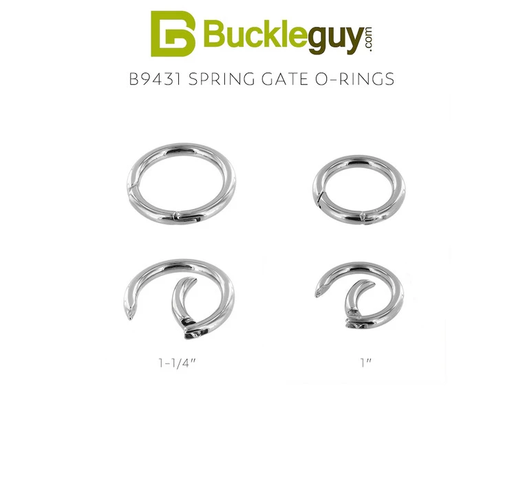 B9431 Nickel Plate, Spring Gate O-Ring, Solid Brass-LL, Multiple Sizes 4 B9431 Nickel Plate, Spring Gate O-Ring, Solid Brass-LL, Multiple Sizes - Image 2
