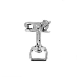 B9570 3/4" Nickel Plate, Swivel Snap W/ Locking Jaw, Solid Brass-LL -Buckleguy B9570 0M NP LL07 58499.1600091601