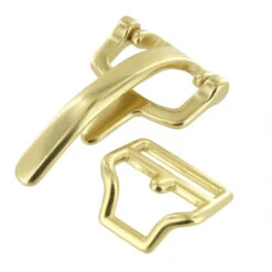 B9571 1 1/4" Natural Brass, Collar Fastener, Solid Brass-LL -Buckleguy B9571 0A BOCR2 LL 05 77899.1584565214