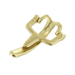 B9571 1 1/4" Natural Brass, Collar Fastener, Solid Brass-LL -Buckleguy B9571 0A BOCR2 LL 07 91894.1584565214