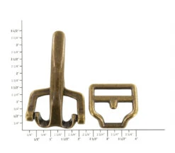 B9571 1 1/4" Antique Brass, Collar Fastener, Solid Brass-LL -Buckleguy B9571 0A DOEB LL O 09591.1584565094