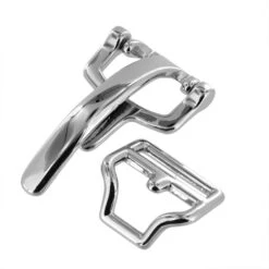 B9571 1 1/4" Nickel Plate, Collar Fastener, Solid Brass-LL -Buckleguy B9571 0A NP LL 03 76216.1584565498