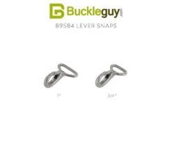 B9584 Nickel Matte, Lever Snap, Solid Brass-LL, Multiple Sizes -Buckleguy B9584 Combined Swatch NMR2 46433.1705354928