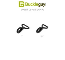 B9584 PVD Black Matte, Lever Snap, Solid Brass-LL, Multiple Sizes -Buckleguy B9584 Combined Swatch PVDBM 16215.1705354934