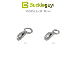 B9585 Nickel Matte, Lever Snap, Solid Brass-LL, Multiple Sizes -Buckleguy B9585 COMBINED SWATCH NMR2 50576.1705354974