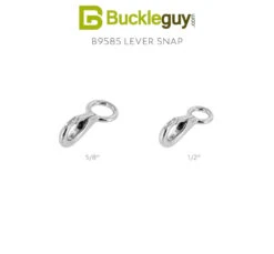 B9585 Nickel Plate, Lever Snap, Solid Brass-LL, Multiple Sizes -Buckleguy B9585 COMBINED SWATCH NP 01485.1705354977