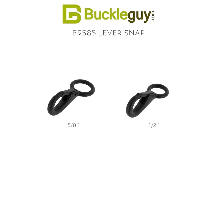 B9585 PVD Black Matte, Lever Snap, Solid Brass-LL, Multiple Sizes 7 B9585 PVD Black Matte, Lever Snap, Solid Brass-LL, Multiple Sizes - Image 5