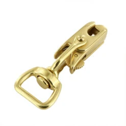 B9570 3/4" Natural Brass, Swivel Snap W/ Locking Jaw, Solid Brass-LL 13 B9570 3/4" Natural Brass, Swivel Snap W/ Locking Jaw, Solid Brass-LL -Buckleguy B9750 BOCR2 LL 07 44828.1584630774