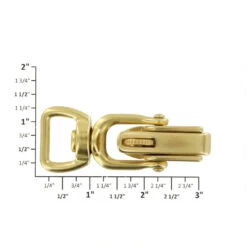 B9570 3/4" Natural Brass, Swivel Snap W/ Locking Jaw, Solid Brass-LL 17 B9570 3/4" Natural Brass, Swivel Snap W/ Locking Jaw, Solid Brass-LL -Buckleguy B9750 BOCR2 LL O 68341.1584630743