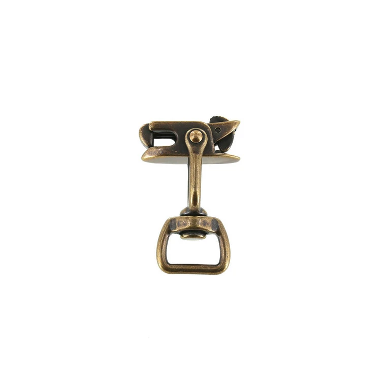 B9570 3/4" Antique Brass, Swivel Snap W/ Locking Jaw, Solid Brass-LL 8 B9570 3/4" Antique Brass, Swivel Snap W/ Locking Jaw, Solid Brass-LL - Image 6