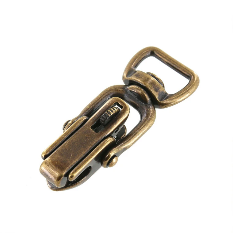 B9570 3/4" Antique Brass, Swivel Snap W/ Locking Jaw, Solid Brass-LL 3 B9570 3/4" Antique Brass, Swivel Snap W/ Locking Jaw, Solid Brass-LL