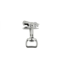 B9570 3/4" Nickel Matte, Swivel Snap W/ Locking Jaw, Solid Brass-LL -Buckleguy B9750 NMR2 LL 06 47677.1584630596