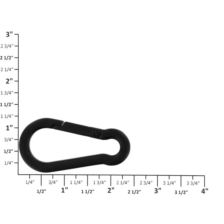 B9757 PVD Black Matte, Carabiner, Solid Brass-LL 6 B9757 PVD Black Matte, Carabiner, Solid Brass-LL - Image 4