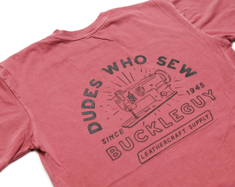 First Edition T-Shirt, "Dudes Who Sew" Long Sleeve, Smoked Paprika, Small 5 First Edition T-Shirt, "Dudes Who Sew" Long Sleeve, Smoked Paprika, Small - Image 3