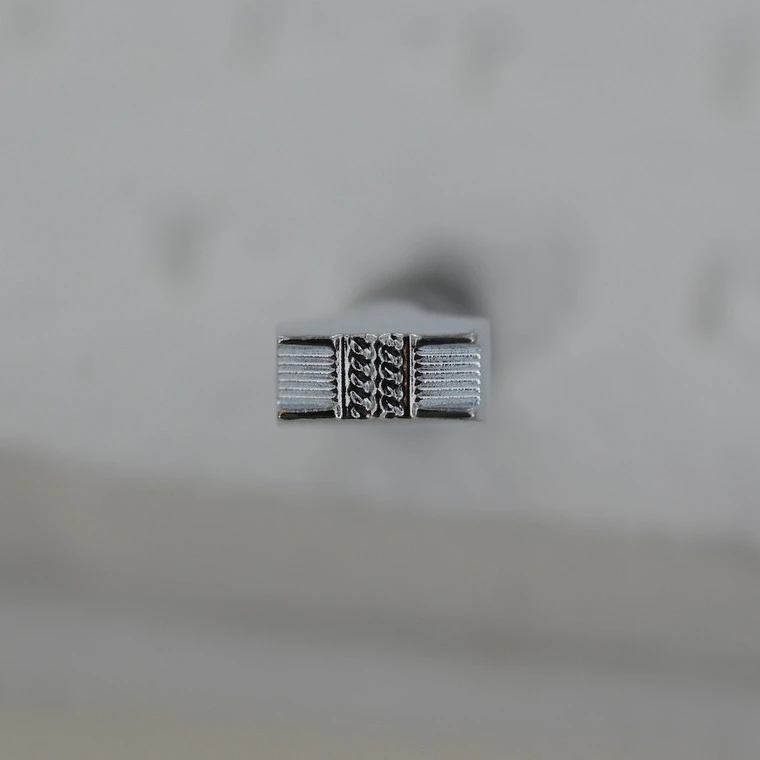 Basketweave, Double, Leather Stamping Tool 4 Basketweave, Double, Leather Stamping Tool - Image 2