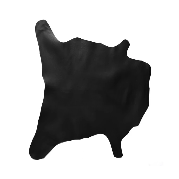 Korba Buffalo Calf, Burnishable Veg Tanned Panels, Black, 3/3.5oz 4 Korba Buffalo Calf, Burnishable Veg Tanned Panels, Black, 3/3.5oz - Image 2