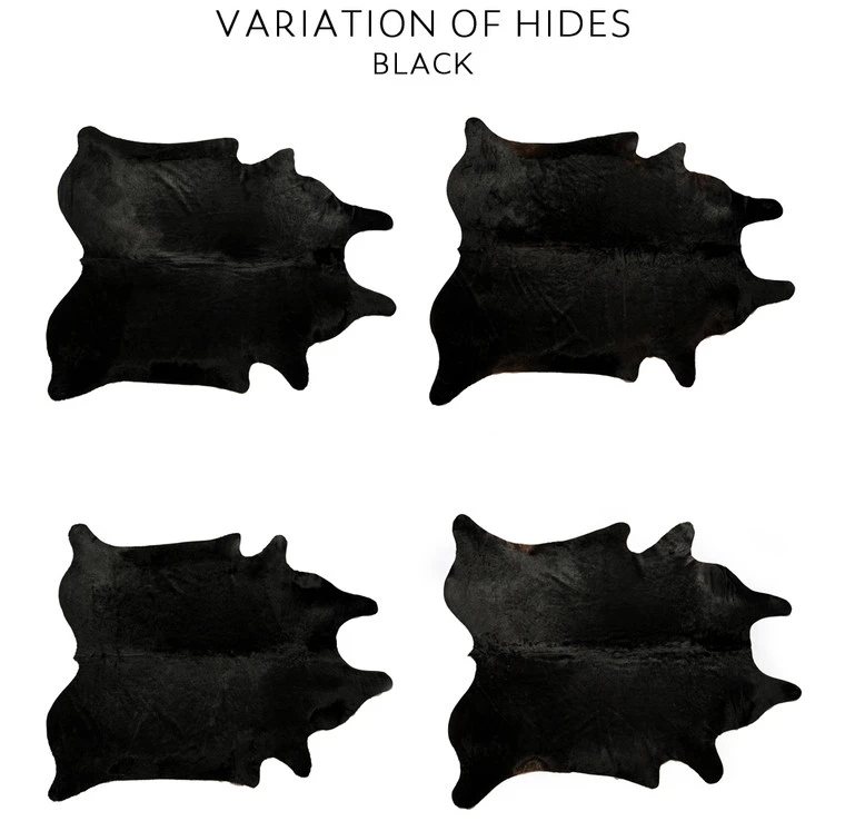 Hair On Hide Leather, Panel, Black 4 Hair On Hide Leather, Panel, Black - Image 2