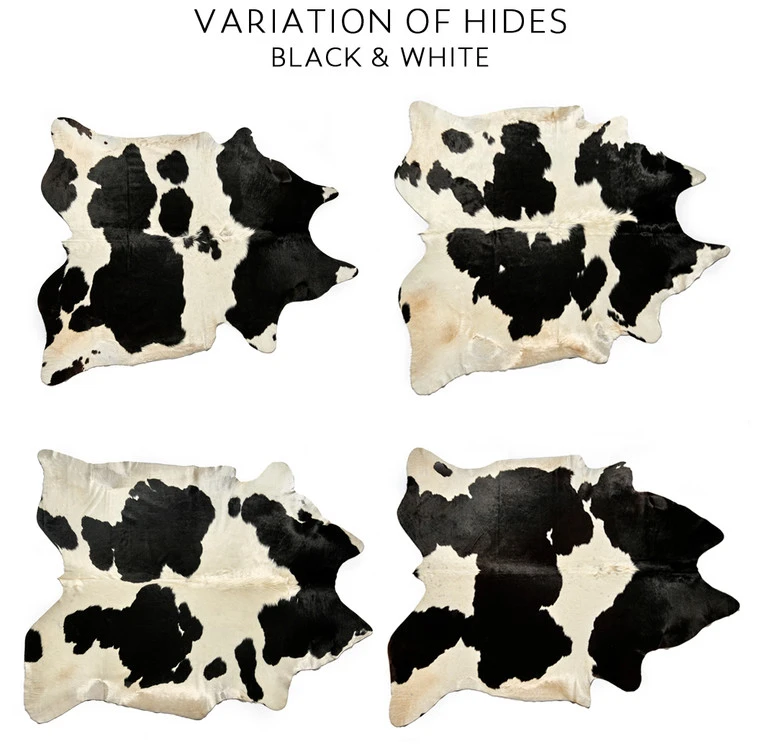 Hair On Hide Leather, Panel, Black & White 4 Hair On Hide Leather, Panel, Black & White - Image 2