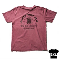 T-Shirt, Buckleguy "Dudes Who Sew" Short Sleeve, Berry, XXL