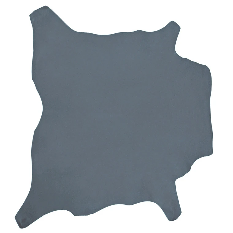 Korba Buffalo Calf, Burnishable Veg Tanned Hide, Light Blue 3 Korba Buffalo Calf, Burnishable Veg Tanned Hide, Light Blue